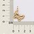 PINGENTE BORBOLETA FOLHEADO A OURO. MED 2CM ROMMANEL 542852 - Imagem 3
