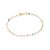 PULSEIRA FOLHEADO A OURO COM CRISTAIS COLORIDOS. MED 19CM ROMMANEL 552158 - Imagem 1