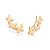 EAR CUFF FOLHEADO A OURO BORBOLETAS. MED 2,8CM ROMMANEL 527328 - Imagem 1