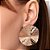 MAXI BRINCO FOLHA ONDULADO FOLHEADO A OURO. MED 4,2CM ROMMANEL 527331 - Imagem 4