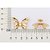 MAXI BRINCO BORBOLETA FOLHEADO A OURO COM ZIRCÔNIAS. MED 3,7CM ROMMANEL 527341 - Imagem 2