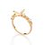 ANEL SKINNY FOLHEADO A OURO BORBOLETA COM ZIRCÔNIAS ROMMANEL 513483 - Imagem 1