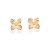 BRINCO FLOR FOLHEADO A OURO. MED 0,80CM ROMMANEL 527366 - Imagem 1