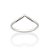 ANEL SKINNY PRATA 925 FORMATO V ROMMANEL 810278 - Imagem 2