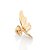BROCHE BORBOLETA FOLHEADO A OURO COM ZIRCÔNIA. MED 3,70CM ROMMANEL 542856 - Imagem 2