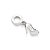 BERLOQUE SAPATO ALTO PRATA 925. MED 2,1CM ROMMANEL 840110 - Imagem 1