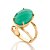 ANEL FOLHEADO A OURO CRISTAL COLORIDO ROMMANEL 511666 - Imagem 4