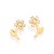 BRINCO INFANTIL FOLHEADO A OURO FLOR COM ZIRCÔNIAS. MED 1,3CM ROMMANEL 523241 - Imagem 1