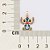 PINGENTE STITCH FOLHEADO A OURO COM APLIQUE DE RESINA COLORIDO. MED 2,3CM ROMMANEL 542863 - Imagem 3