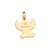 PINGENTE STITCH FOLHEADO A OURO COM APLIQUE DE RESINA COLORIDO. MED 2,3CM ROMMANEL 542863 - Imagem 2