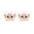 BRINCO ANGEL FOLHEADO A OURO COM APLIQUE DE RESINA. MED 1,5CM ROMMANEL 527353 - Imagem 2