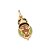 PINGENTE ROSTO PRINCESA TIANA FOLHEADO A OURO COM APLIQUE DE RESINA. MED 2,7CM ROMMANEL 542829 - Imagem 1