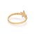 ANEL SKINNY TEXTURIZADO FOLHEADO A OURO ESTRELA DO MAR ROMMANEL 513491 - Imagem 3