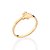 ANEL SKINNY LINGUADO FOLHEADO A OURO ROMMANEL 513490 - Imagem 1