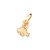 PINGENTE LINGUADO FOLHEADO A OURO. MED 1,30CM ROMMANEL 542864 - Imagem 1