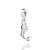 BERLOQUE PRINCESA ARIEL PRATA 925. MED 2,9CM ROMMANEL 840134 - Imagem 2