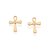 BRINCO CRUZ FOLHEADO A OURO. MED 1,1CM ROMMANEL 527382 - Imagem 1