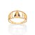 ANEL FOLHEADO A OURO NOSSA SENHORA APARECIDA COM ZIRCÔNIAS ROMMANEL 513514 - Imagem 1