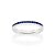 APARADOR DE ALIANÇA PRATA 925 COM ZIRCÔNIAS AZUL ROMMANEL 810291 - Imagem 1