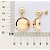 MAXI BRINCO ESFERAS FOLHEADO A OURO COM PÉROLA. MED 3,9CM ROMMANEL 527359 - Imagem 3
