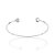 BRACELETE PRATA 925 CORAÇÃO COM ZIRCÔNIAS. MED 7CM ROMMANEL 850072 - Imagem 1