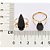 MAXI ANEL GOTA FOLHEADO A OURO CRISTAL PRETO ROMMANEL 513499 - Imagem 2