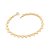 PULSEIRA CORAÇÕES FOLHEADO A OURO. MED 17/19CM ROMMANEL 552174 - Imagem 1