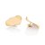 MAXI BRINCO ONDULADO FOLHEADO A OURO. MED 3,1CM ROMMANEL 527363 - Imagem 1