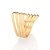 MAXI ANEL FOLHEADO A OURO 4 FIOS ROMMANEL 513498 - Imagem 2