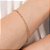 PULSEIRA FOLHEADO A OURO ELOS OVAIS. MED 19CM ROMMANEL 552166 - Imagem 3