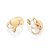 ARGOLA FOLHEADO A OURO COM ESFERAS. MED 2,8CM ROMMANEL 527364 - Imagem 3