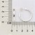 ARGOLA PRATA 925 FORMATO TUBO QUADRADO. MED 2,6CM ROMMANEL 820191 - Imagem 2