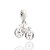 BERLOQUE PRATA 925 BICICLETA COM ZIRCÔNAIS. MED 2,3CM ROMMANEL 840173 - Imagem 1
