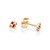 BRINCO RETANGULAR FOLHEADO A OURO COM ZIRCÔNIAS BRANCO/VERMELHO. MED 0,40CM ROMMANEL 527368 - Imagem 1