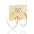 ARGOLA FOLHEADO A OURO LISA ABAULADA. MED 4,4CM ROMMANEL 527369 - Imagem 4