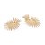MAXI BRINCO FOLHEADO A OURO SAGRADO CORAÇÃO, MED 4,9CM ROMMANEL 527373 - Imagem 2