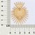 MAXI BRINCO FOLHEADO A OURO SAGRADO CORAÇÃO, MED 4,9CM ROMMANEL 527373 - Imagem 3