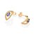 ARGOLA FOLHEADO A OURO OLHO GREGO COM ZIRCÔNIAS. MED 1,8CM ROMMANEL 527376 - Imagem 1