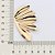 MAXI BRINCO ASA DE BORBOLETA FOLHEADO A OURO. MED 6CM ROMMANEL 527377 - Imagem 3