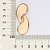 BRINCO GOTA DUPLA ABAULADO FOLHEADO A OURO. MED 4,7CM ROMMANEL 527378 - Imagem 3