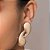 BRINCO GOTA DUPLA ABAULADO FOLHEADO A OURO. MED 4,7CM ROMMANEL 527378 - Imagem 4