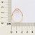 BRINCO GOTA FOLHEADO A OURO COM ZIRCÔNIAS. MED 2,9CM ROMMANEL 527379 - Imagem 3