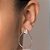 BRINCO GOTA FOLHEADO A OURO COM ZIRCÔNIAS. MED 2,9CM ROMMANEL 527379 - Imagem 4