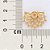 BRINCO MEIA FLOR FOLHEADO A OURO COM ZIRCÔNIAS. MED 2,5CM ROMMANEL 527380 - Imagem 3