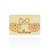 BRINCO MEIA FLOR FOLHEADO A OURO COM ZIRCÔNIAS. MED 2,5CM ROMMANEL 527380 - Imagem 5