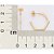 ARGOLA ANGULAR FOLHEADO A OURO. MED 2,3CM ROMMANEL 527383 - Imagem 2