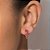 ARGOLA FOLHEADO A OURO COM CRISTAIS ROSA. MED 1,4CM ROMMANEL 527450 - Imagem 4