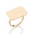 ANEL SKINNY RETANGULAR FOLHEADO A OURO ROMMANEL 513503 - Imagem 2
