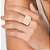 ANEL SKINNY RETANGULAR FOLHEADO A OURO ROMMANEL 513503 - Imagem 4