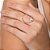 ANEL SKINNY GOTA FOLHEADO A OURO COM ZIRCÔNIA ROMMANEL 513508 - Imagem 4